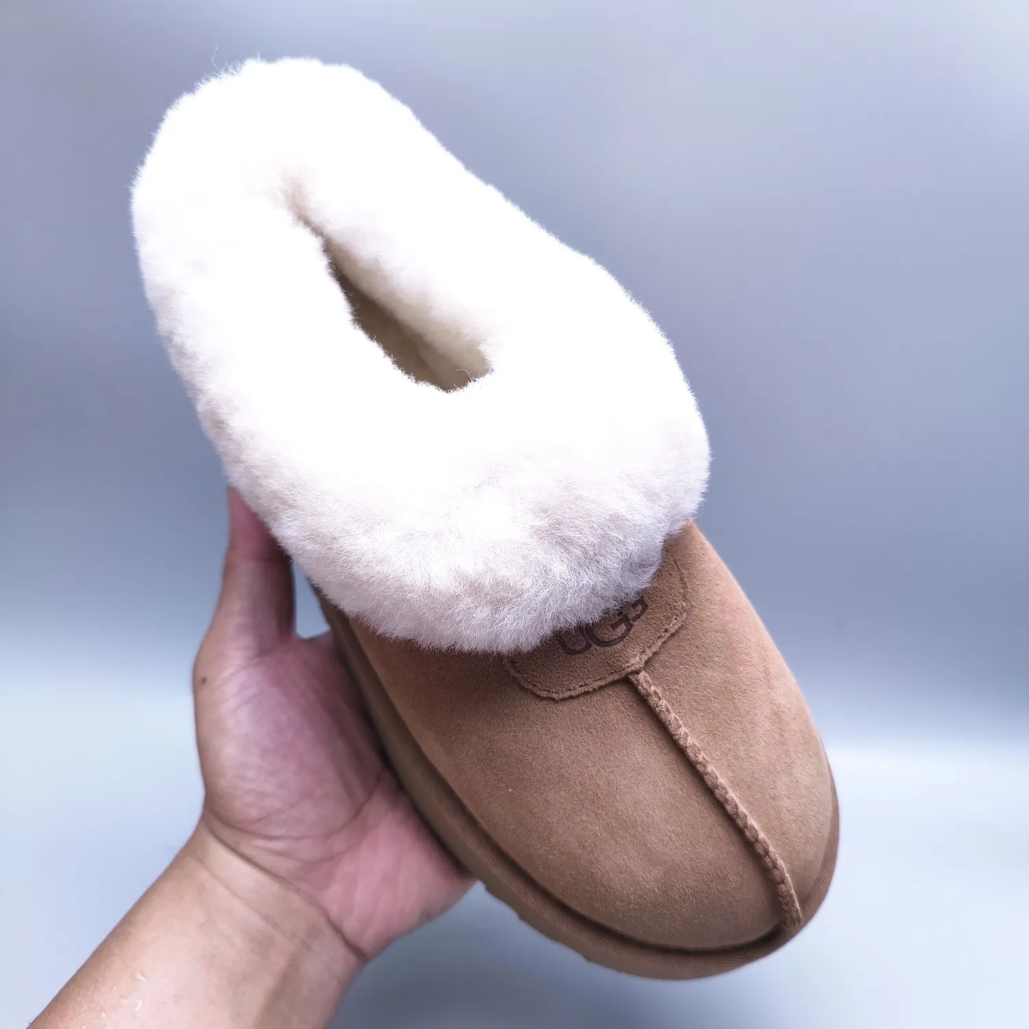 💰480 UGG sheepskin all-in-one snow boots 2661 Thick-soled suede style slip-on slip-on shoes Color: maroon Matching size: 35-40